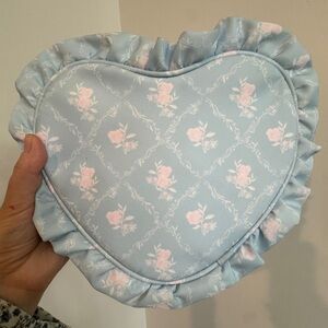 Stoney Clover Lane High Tea Printed Ruffle Heart Pouch